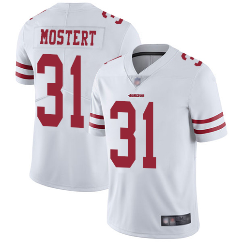 San Francisco 49ers Limited White Men Raheem Mostert Road NFL Jersey 31 Vapor Untouchable